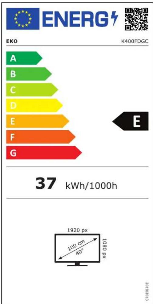 EKO K400FDGC - ENERGY LABEL - 1