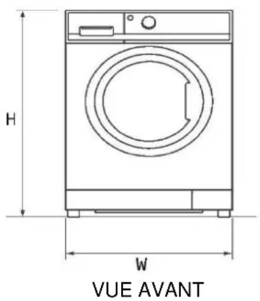 HAIER HW100-BD14387U1 - Dimensions du produit - 1