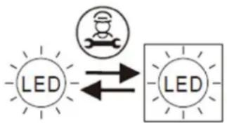 LA SOMMELIERE LS51.2Z - Remplacement de la lampe d'éclairage - 1