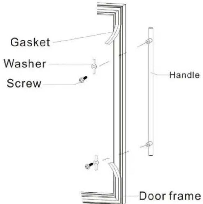 LA SOMMELIERE LS51.2Z - Handle installation LS51.2Z - LS51.2ZS - 1