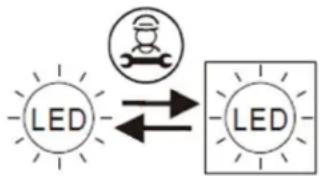 LA SOMMELIERE LS51.2Z - Sustitución de la LÁMPARA de iluminación - 1