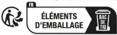 Éléments d'emballage : bac de tri.