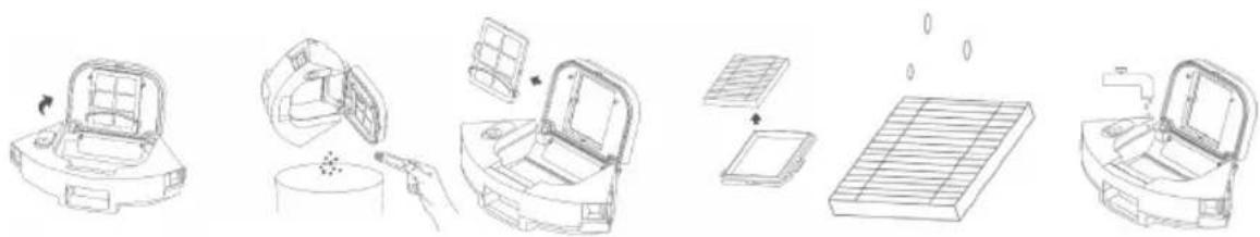 WILFA Innobot RVC-W4LIN+ - TWO-IN-ONE WATER TANK AND DUSTBIN - 1