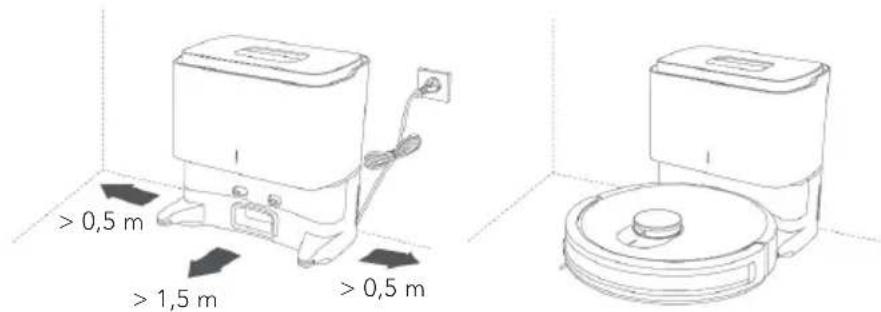 WILFA Innobot RVC-W4LIN+ - HET STOFBAKSTATION PLAATSEN - 1