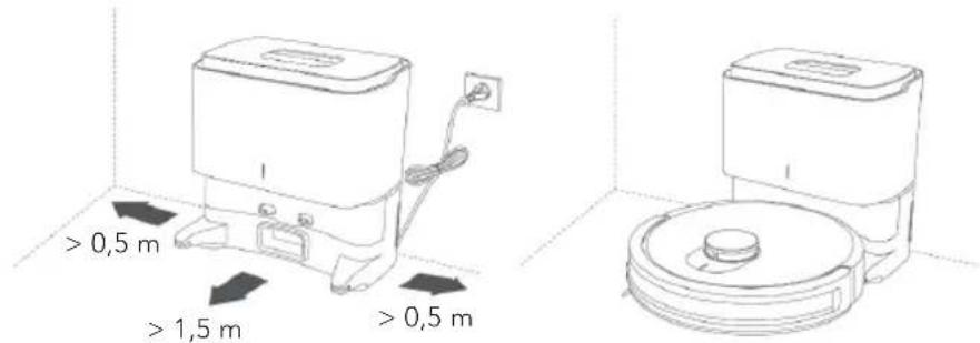 WILFA Innobot RVC-W4LIN+ - INSTALLATION AF ST∅VBEHOLDERSTATION - 1