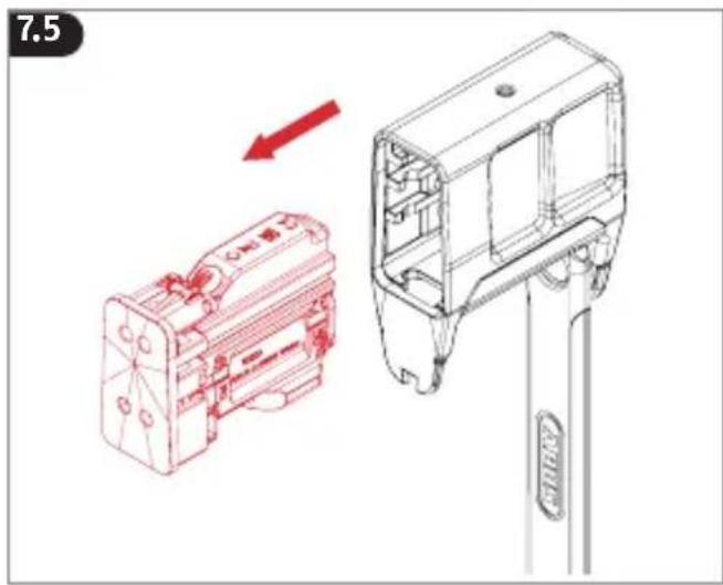 ABUS BORDO One 6000A - Cambiar la batería - 6