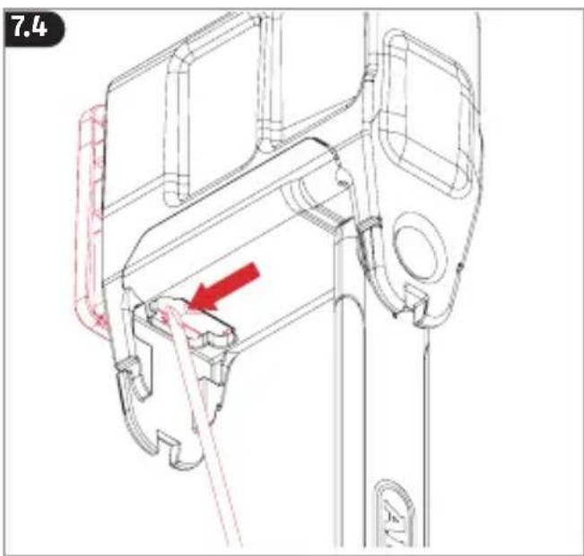 ABUS BORDO One 6000A - Cambiar la batería - 4
