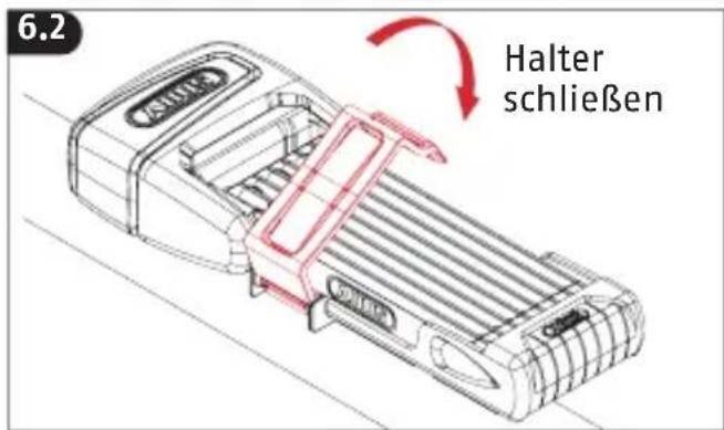 ABUS BORDO One 6000A - Verletzungsgefahr durch Herausfallen bei Über-Kopf-Montage les Halters! - 3