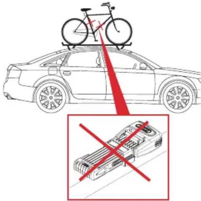 ABUS BORDO One 6000A - Danger to life by falling out during transport by car or trailer - 1