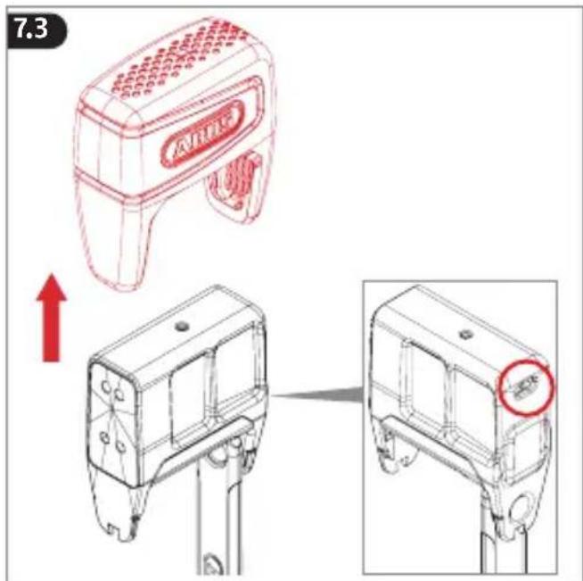 ABUS BORDO One 6000A - Changing the battery - 4