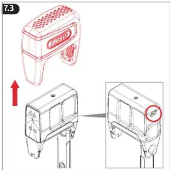 ABUS BORDO One 6000A - Cambiar la batería - 3