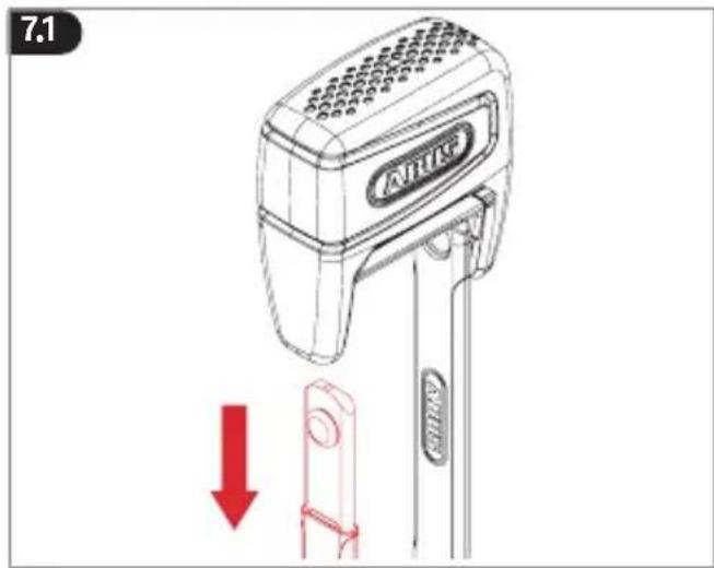 ABUS BORDO One 6000A - Sostituire la batteria - 1
