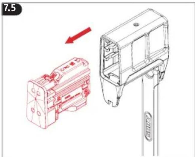 ABUS BORDO One 6000A - Sostituire la batteria - 5