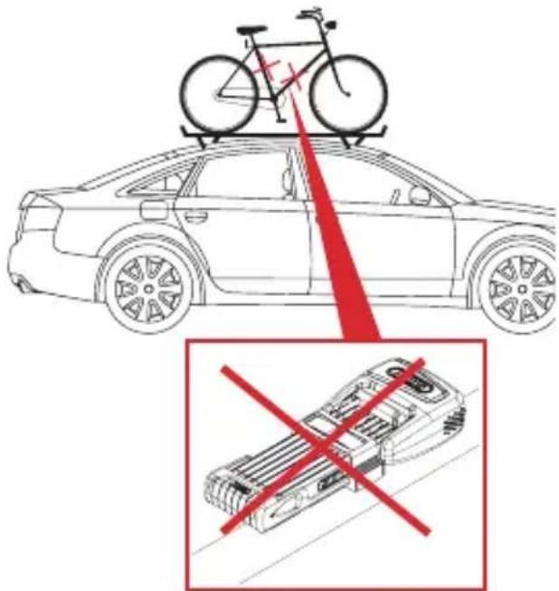 ABUS BORDO One 6000A - Peligro de vida por caídas durante el transporte en su coche o remolque - 1
