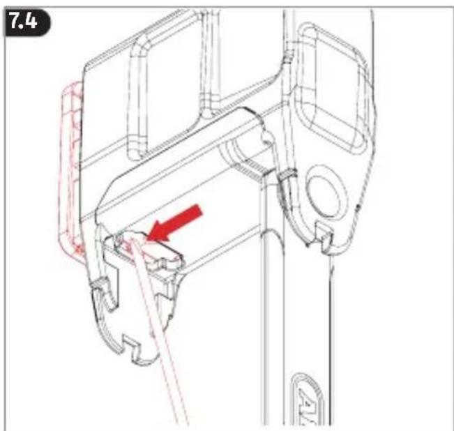ABUS BORDO One 6000A - Sostituire la batteria - 3
