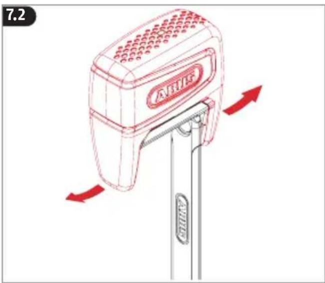 ABUS BORDO One 6000A - Sostituire la batteria - 2