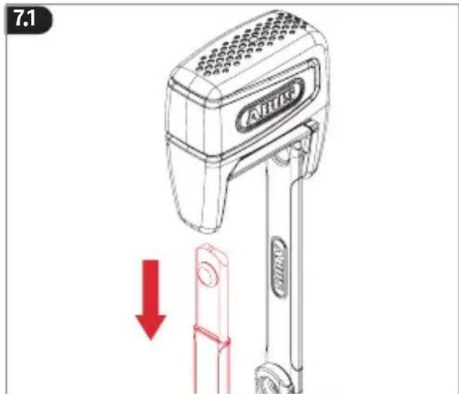 ABUS BORDO One 6000A - Changing the battery - 1