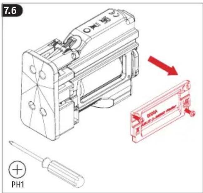 ABUS BORDO One 6000A - Cambiar la batería - 5