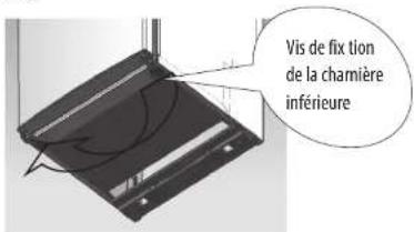 Vis de fix tion de la charnière inférieure