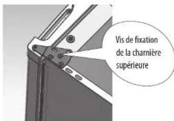Vis de fixation de la charnière supérieure