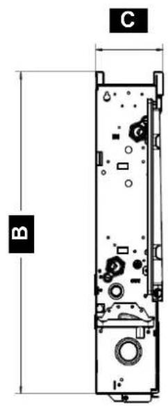 OLIMPIA SPLENDID Bi2 SL AIR - - DIMENSIONS D'ENCOMBREMENT (Fig.A) - 3