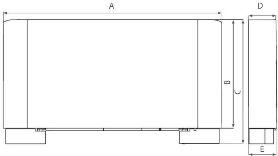 OLIMPIA SPLENDID Bi2 SLR SMART S1 - - DIMENSIONI DI INGOMBRO (Fig.3) - 1