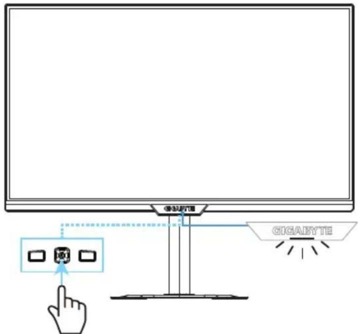 GIGABYTE M27UP ICE - Mise sous tension - 1