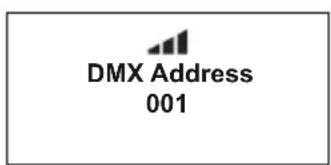 Cameo ZENIT W600 D - USTAWIANIE ADRESU STARTOWEGO DMX (DMX Address) - 3