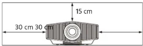 SONY VPL-XW5100 - Cerca de paredes - 2