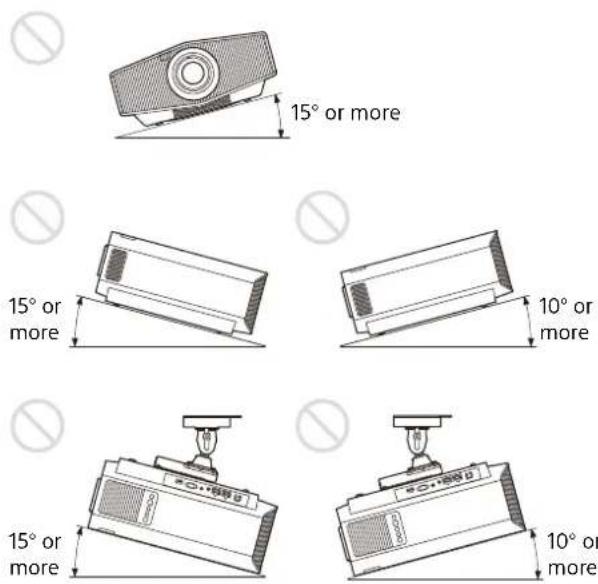 SONY VPL-XW5100 - Tilting front/rear and left/right - 1