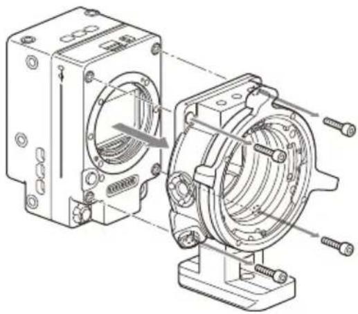 SONY CBK-3621XS - Tháo bộ chuyển đổi ngàm PL - 1