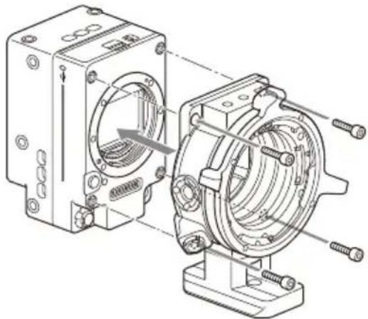SONY CBK-3621XS - Montaggio dell'adattatore per attacco PL - 1