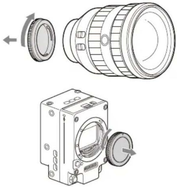 SONY CBK-3621XS - Attaching an E-mount lens - 1