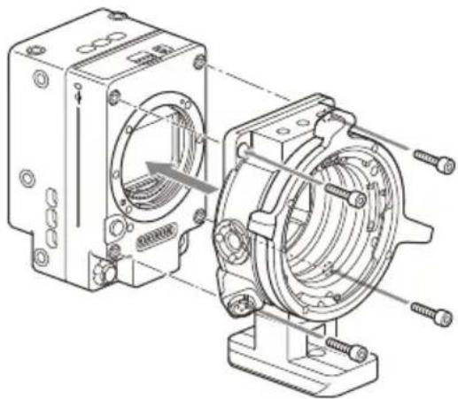 SONY CBK-3621XS - Entfernen des PL-Fassungsadapters - 2