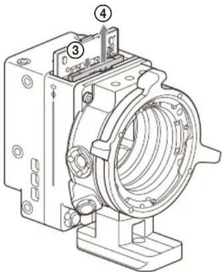 SONY CBK-3621XS - 取下ND滤镜(④)。 - 1