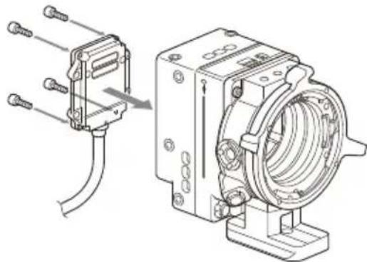 SONY CBK-3621XS - Gắn bộ thu phát của cấp có thể tháo ròi vào đầu camera. - 1