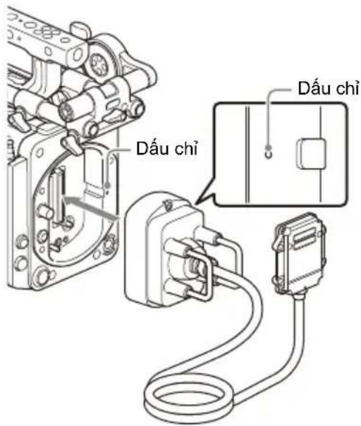 SONY CBK-3621XS - Gắn bộ thu cáp có thể tháo rời vào bộ chuyển đổi phần thân camera. - 1