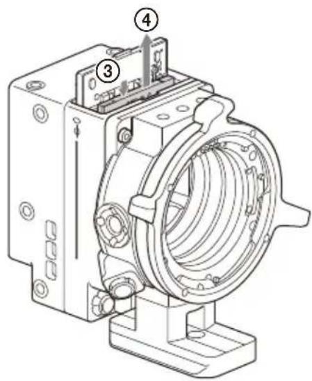 SONY CBK-3621XS - Retire el filtro ND (④). - 1