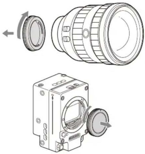 SONY CBK-3621XS - Установка объектива с байонетом Е - 1