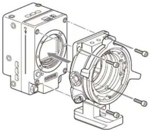 SONY CBK-3621XS - Conexión del adaptador de montura PL - 1