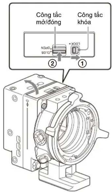 SONY CBK-3621XS - Mở nắp của khối khe cấm kính lọc ND. - 1