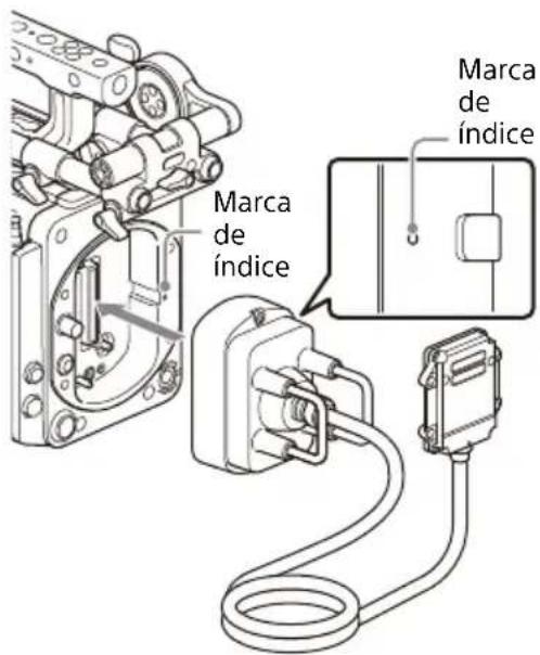 SONY CBK-3621XS - Conecte el receptor del cable desmontable al adaptador del cuerpo de la cámara. - 1