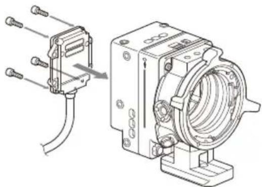 SONY CBK-3621XS - 将可拆卸电缆的收发器安装到摄像头。 - 1
