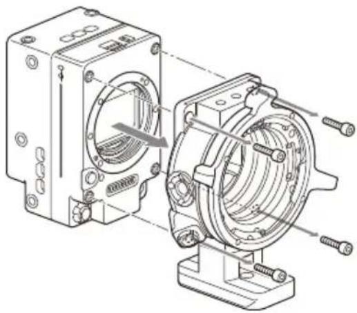 SONY CBK-3621XS - Extracción del adaptador de montura PL - 1