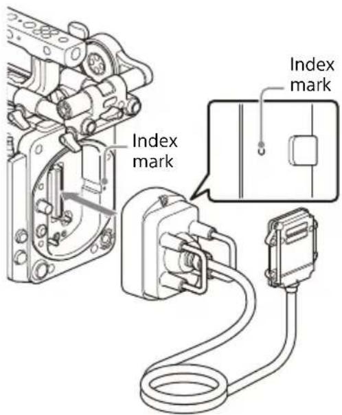 SONY CBK-3621XS - Attach the detachable cable receiver to the camera body adaptor. - 1