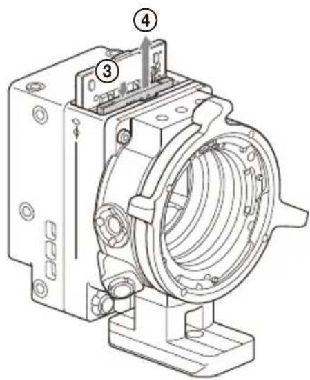 SONY CBK-3621XS - Remove the ND filter (④). - 1