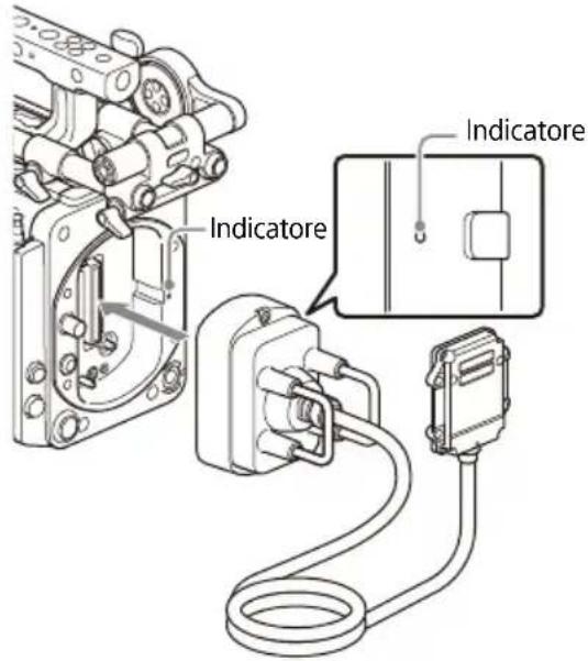 SONY CBK-3621XS - Montare il ricevitore del cavo rimovibile sull'adattatore per il corpo della telecamera. - 1