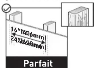 ErgoAV ERMTM6-01B - Montants en bois (avec cloisons sèches) - 1