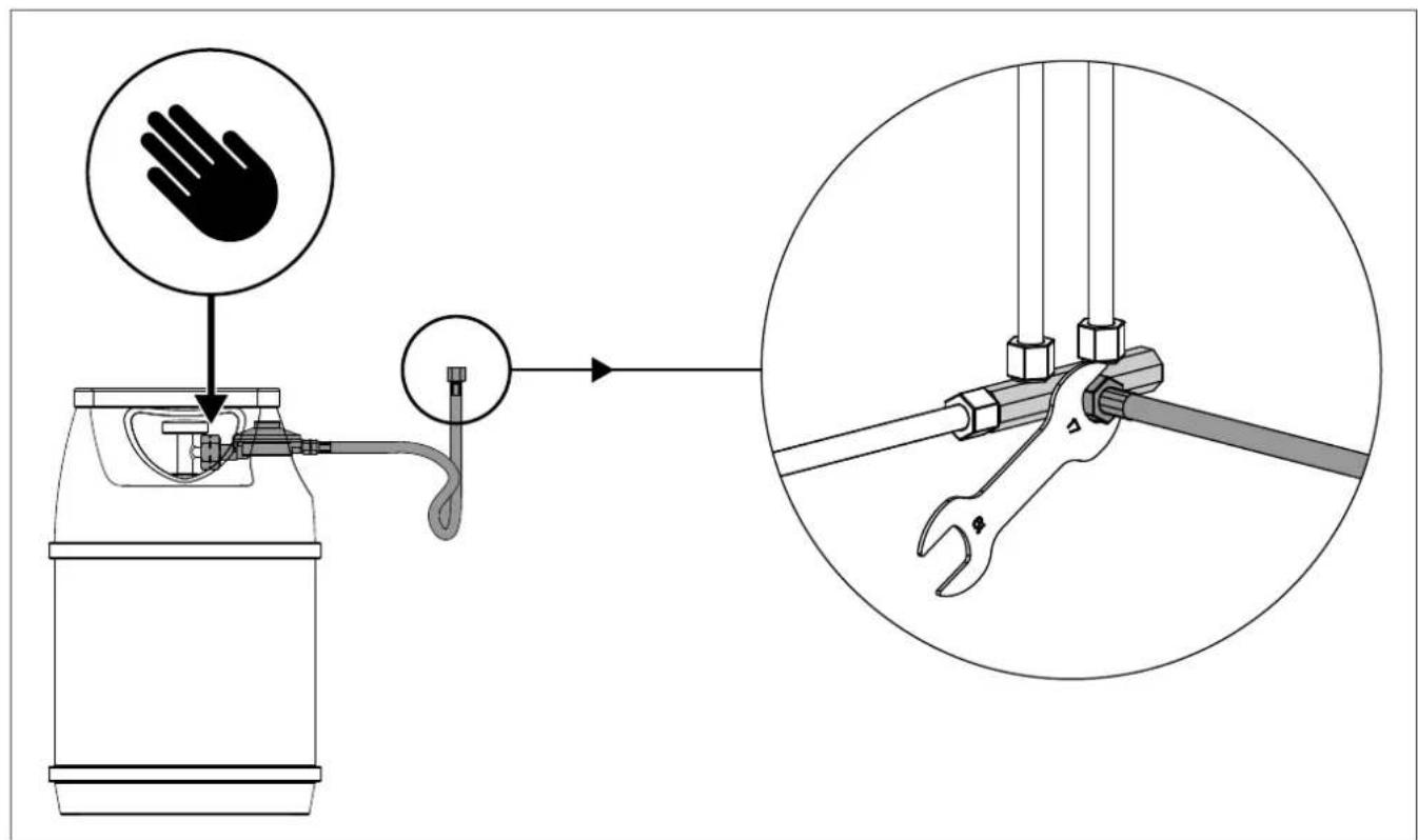 Outdoorchef Lugano 570 G Evo II - CONNECTING THE GAS HOSE - 1