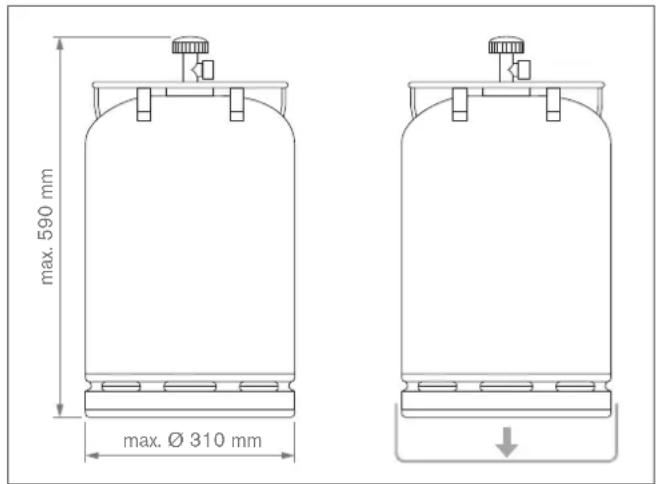 Outdoorchef Lugano 570 G Evo II - GAS BOTTLES - 1
